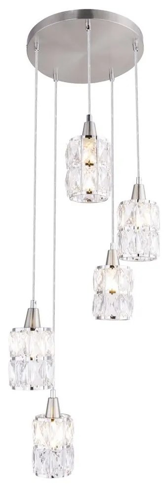 Globo 15760-5 - Luster na lanku WOLLI 5xE14/40W/230V