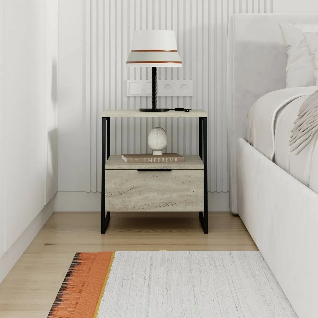 Nočný stolík Pal Travertine