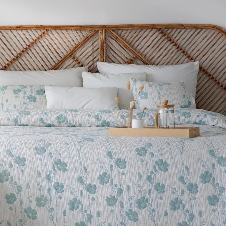 Prikrývky na posteľ SOFIA modrá dvojlôžko