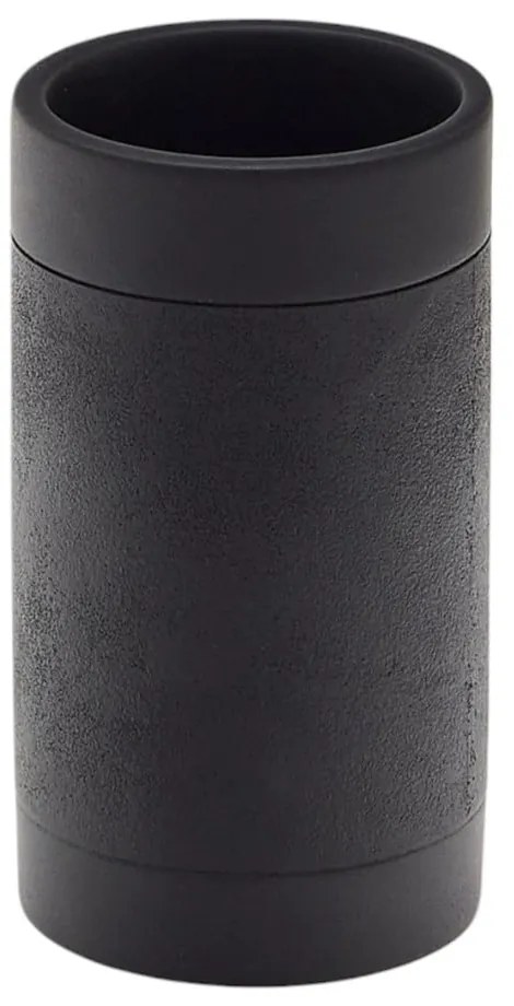 Čierny téglik na zubné kefky z polyresinu Sisel – Kave Home