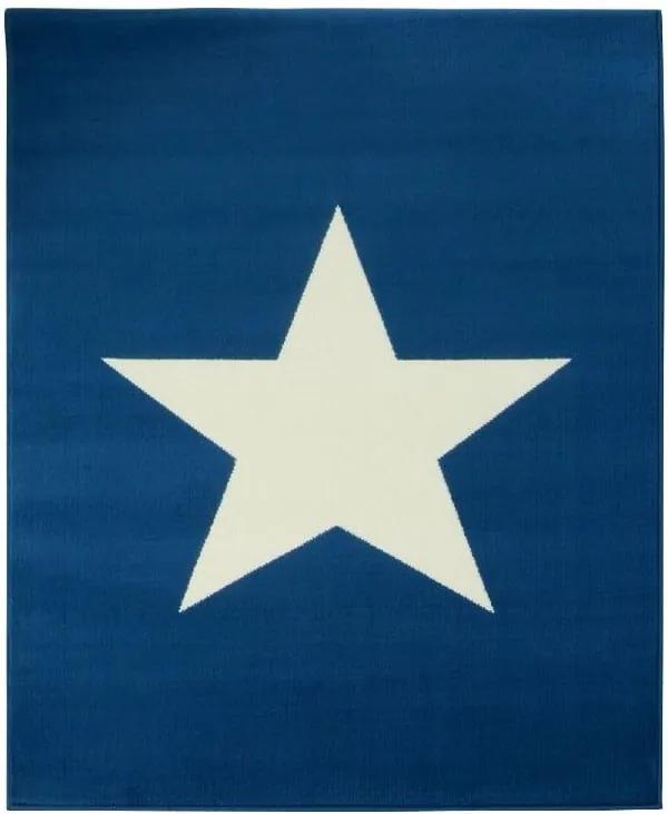 Detský modrý koberec Hanse Home Star, 140 × 200 cm
