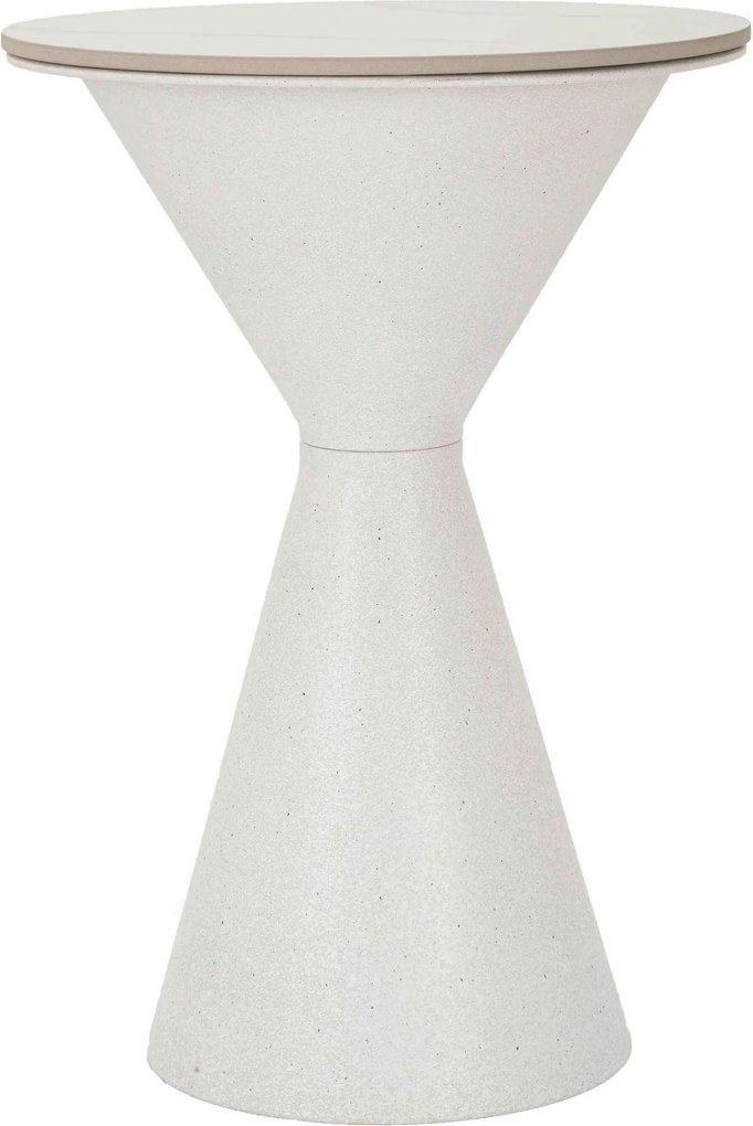 XXXLutz KONFERENČNÝ STOLÍK, biela, kov, keramika, 44,5/44,5/63 cm Mauro Ferretti - Stolíky do obývačky - 002665015301