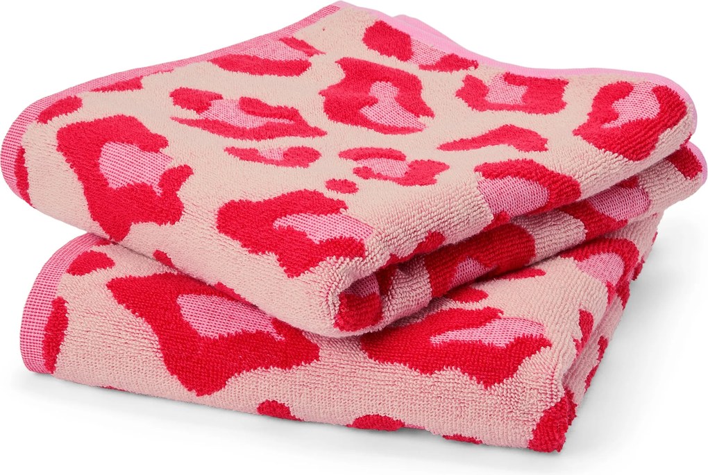 Prémiové uteráky, 2 ks, leopardia potlač