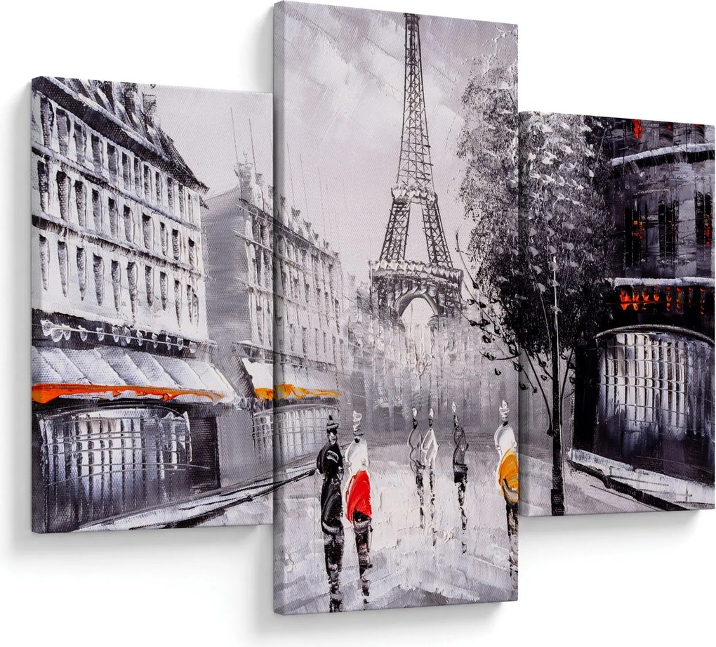 Obraz - Olejomaľba, Paríž (90x60 cm)
