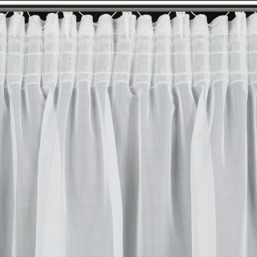 ZÁCLONA NA PÁSKE LUCY 350X150 CM BIELA