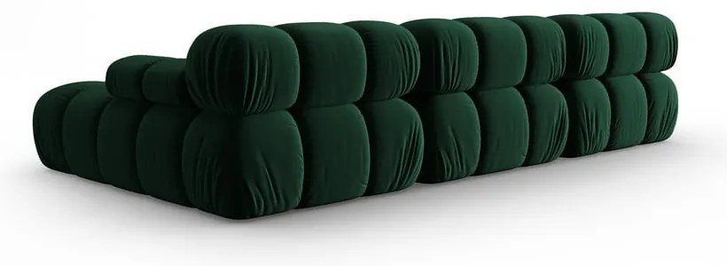 Zelená zamatová pohovka 285 cm Bellis – Micadoni Home