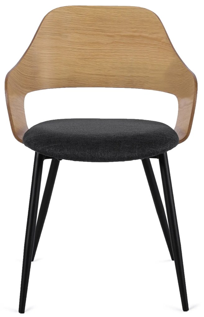 PROXIMA.store - Dizajnová jedálenská stolička ORBI FARBA: zlatá, FARBA NÔH: čierna