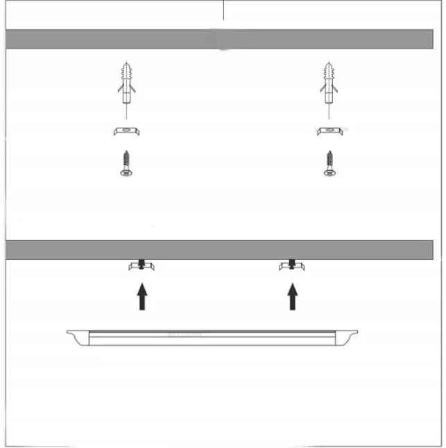 BERGE LED panel MARS - čierne svietidlo SLIM - 120cm - 36W - 230V - 3600Lm - studená biela