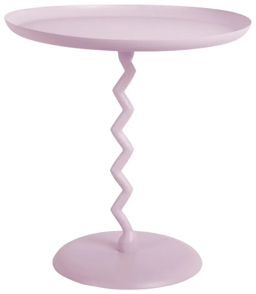 Kovový okrúhly odkladací stolík ø 40 cm Zig Zag – Leitmotiv