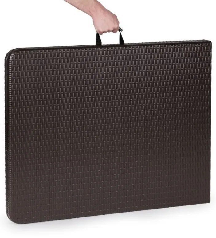 Bestent Cateringová súprava stôl + 2 lavičky 180cm Brown Rattan
