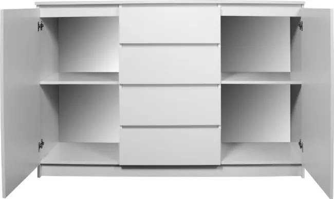 Komoda K160 2D 4SZ CLP biela