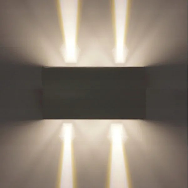 LED Vonkajšie nástenné svietidlo LED/12W/230V IP54 biela