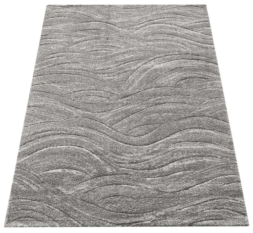 Koberec Serenity v sivej farbe s decentným vzorom Šírka: 120 cm | Dĺžka: 170 cm