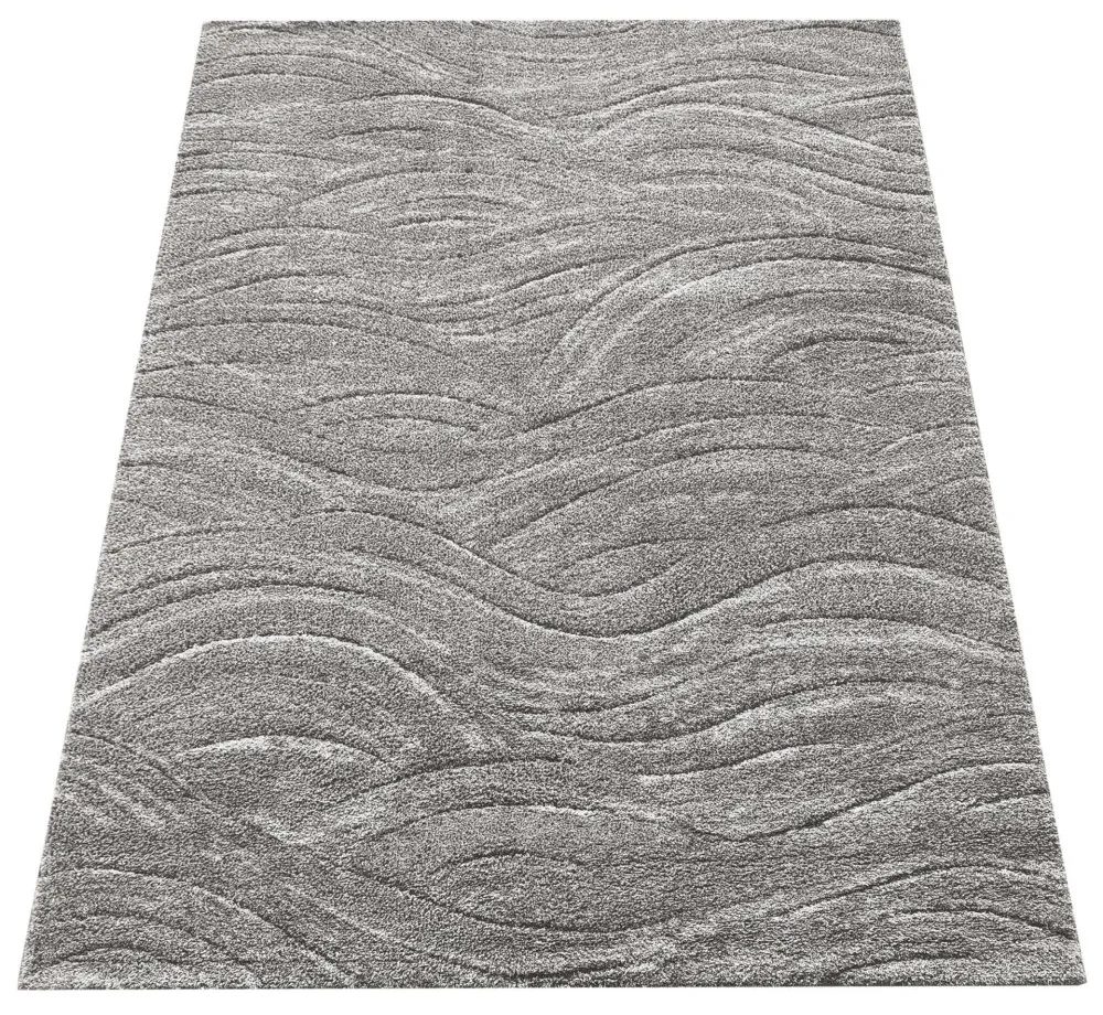 Koberec Serenity v sivej farbe s decentným vzorom Šírka: 80 cm | Dĺžka: 150 cm
