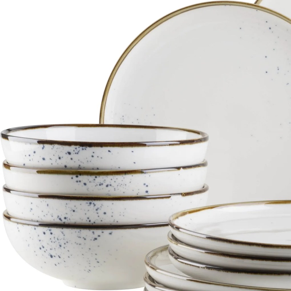 Mäser 16-dielna sada riadu Pintar White modrébodky