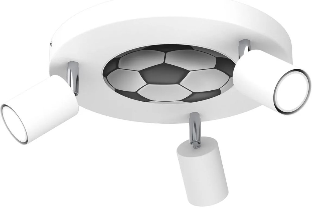 Detské bodové svietidlo FUN 3xGU10/8W/230V biela/lopta