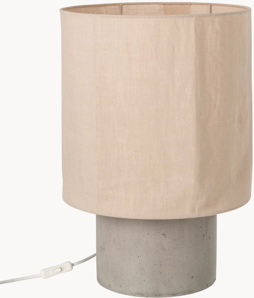 Cementová stolová lampa Yena