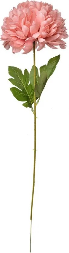 Dekorácia umelá kvetina s ružovým kvetom - 15*15*80 cm