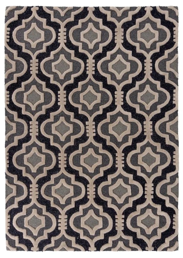 Sivý vlnený koberec 230x160 cm Moorish Amira - Flair Rugs