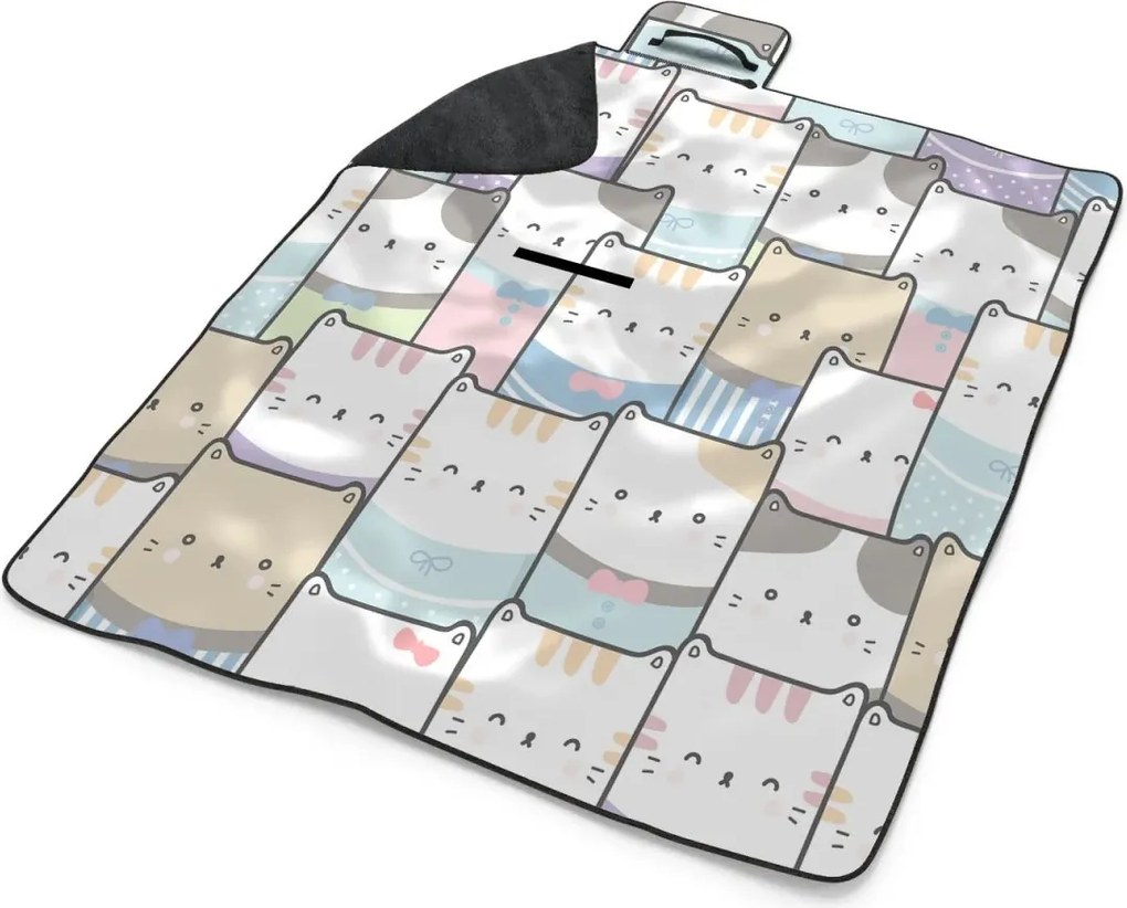 Sablio Plážová deka Farebné mačiatka: 200x140 cm