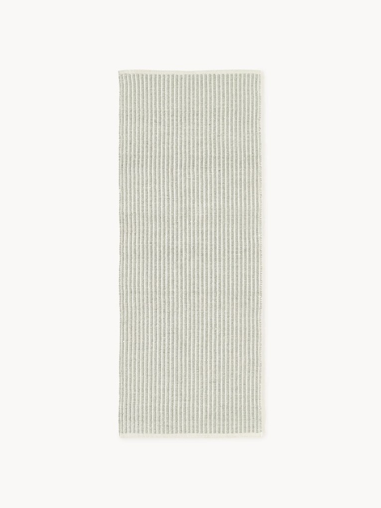 Ručne tkaný pruhovaný behúň do interiéru/exteriéru Turner