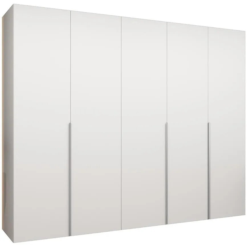 Skriňa Alicante I 250 biela/strieborný