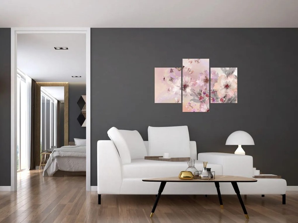 Obraz - Umelecká koláž s motýľmi (90x60 cm)