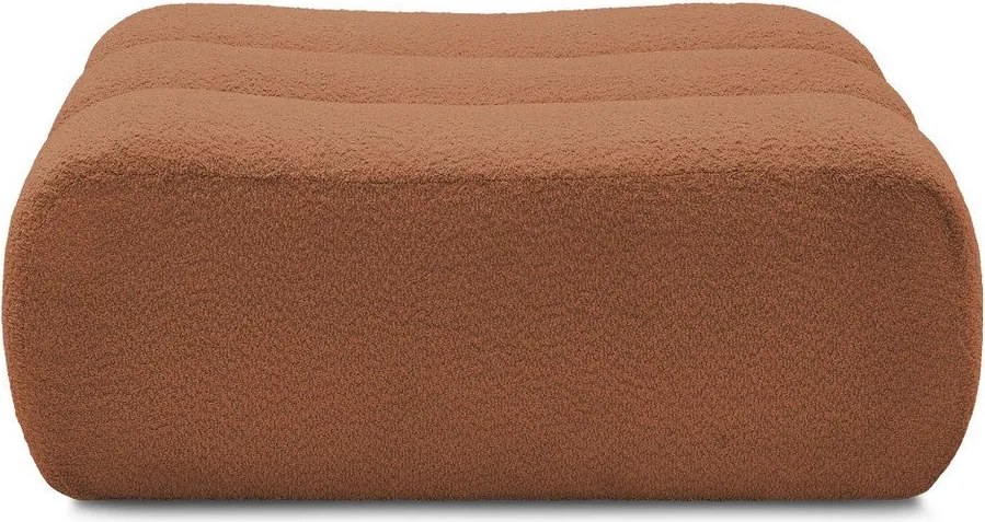 Oranžová podnožka z textílie buklé Azra – Bobochic Paris