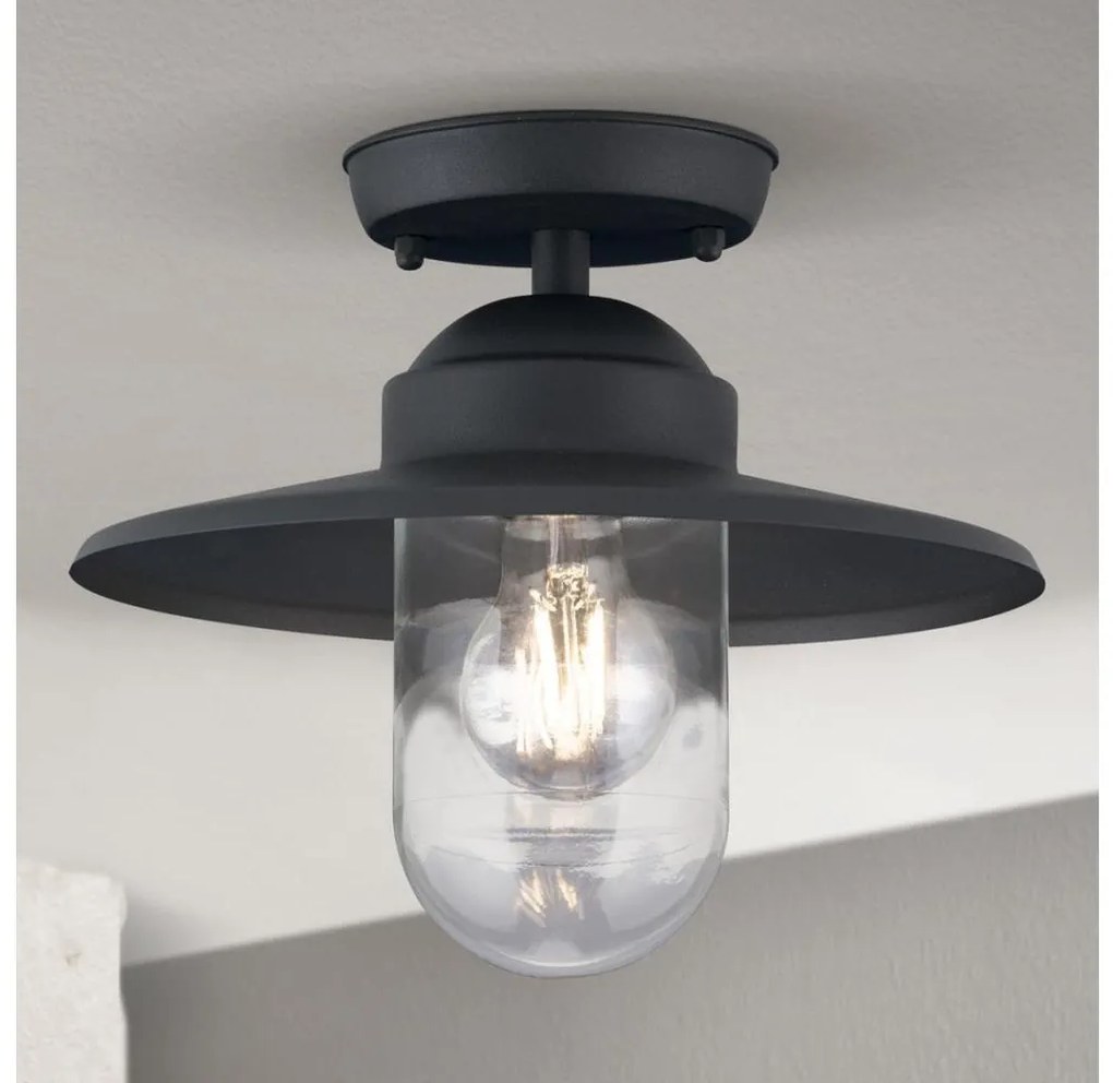 Orion AL 11-1317 - Vonkajší prisadený luster EDWARD 1xE27/60W/230V IP44 čierna AL 11-1317 anthrazit