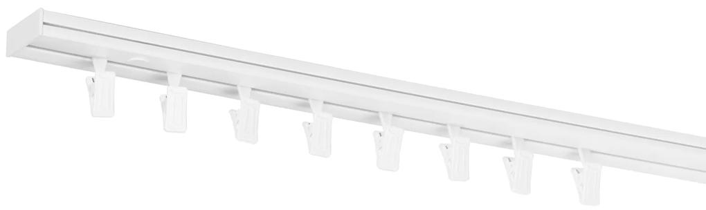 Dekodum PVC stropná lišta jednoduchá biela Dĺžka koľajnice (cm): 270, Typ prichytenia: Žabky