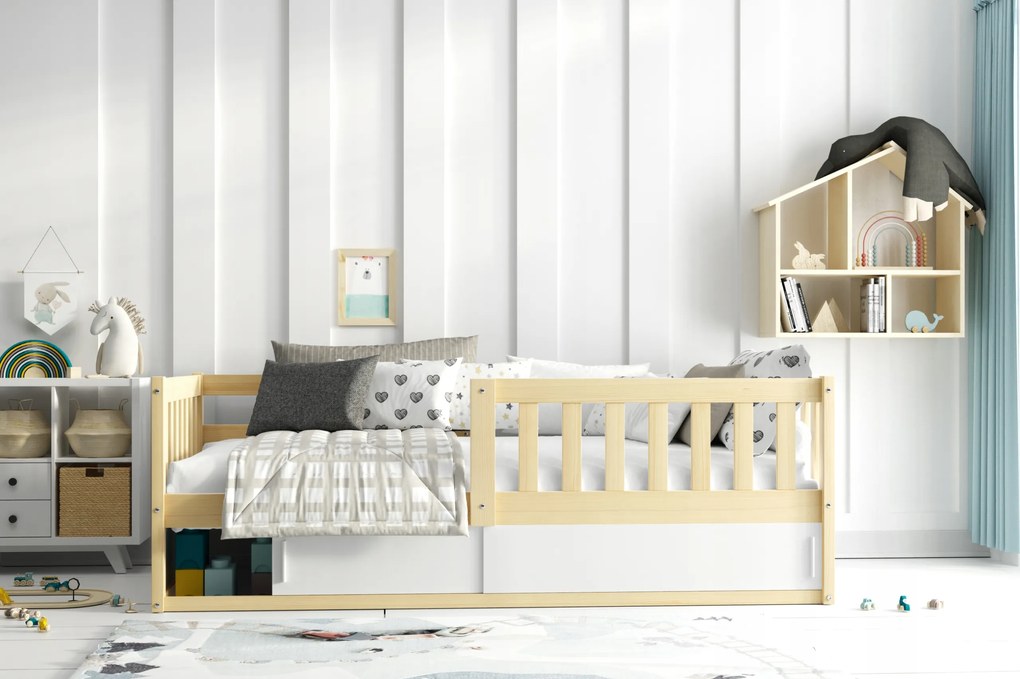 INTERBEDS Detská posteľ Smart 160 x 80 cm - prírodná