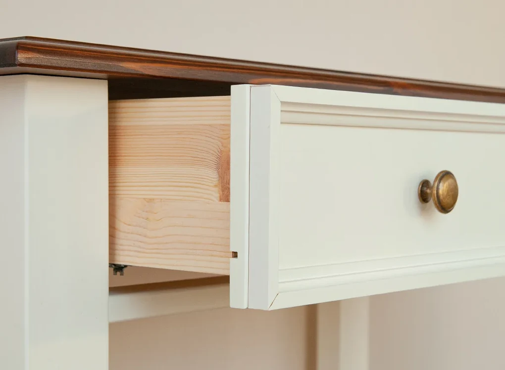 PROXIMA.store - Rustikálny toaletný stolík 0.3 - BELLUNO ELEGANTE FARBA: biela