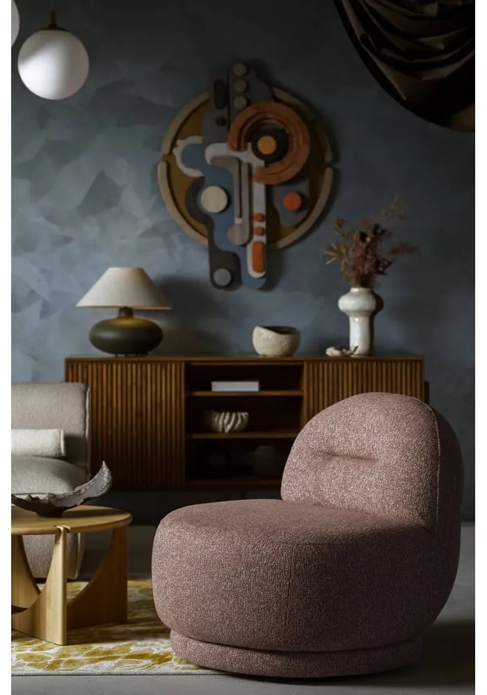 Červené kreslo Ovo – Miuform