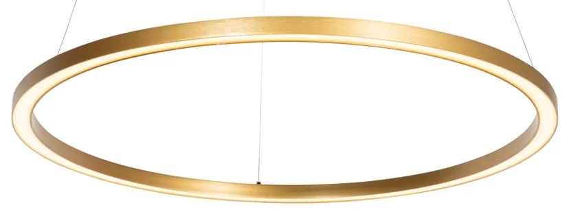 Zlaté závesné svietidlo 80 cm vrátane LED s 3-stupňovým stmievaním - Girello