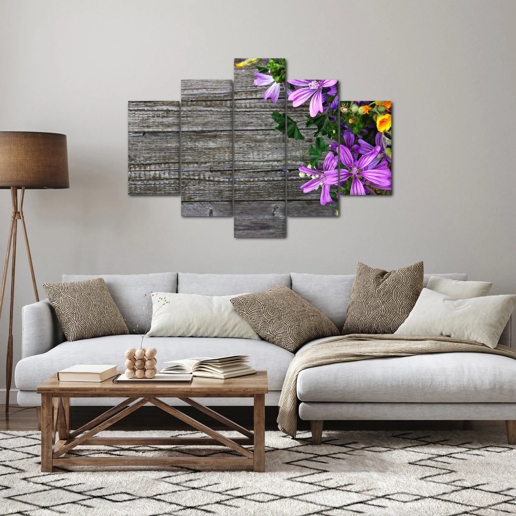 Obraz - lúčne kvety (150x105 cm)