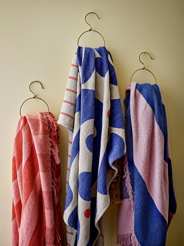 Bloomingville Prehoz z recyklovanej bavlny Eviaya Blue 130 × 160 cm