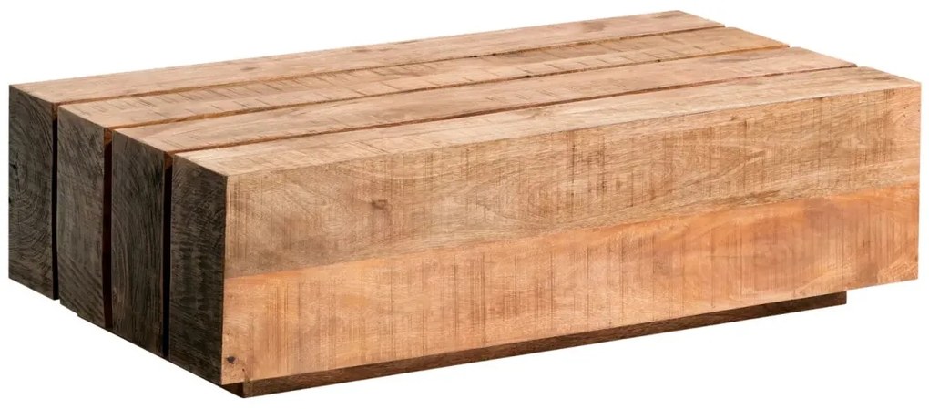 furniture-nabytek.cz - Masivní konferenční stolek Dakota z mangového dřeva, lakovaný, hnědý – 120×70 cm