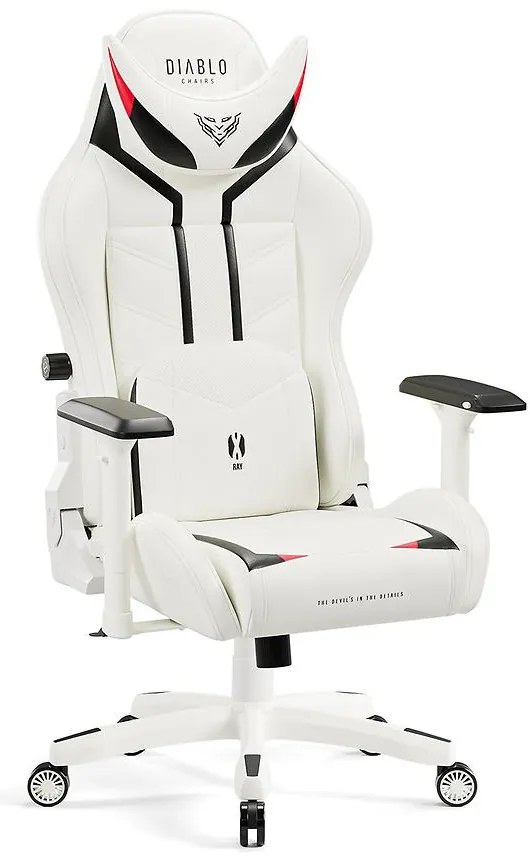 Otočné kreslo King Diablo X-Ray 2.0 čierna/biely