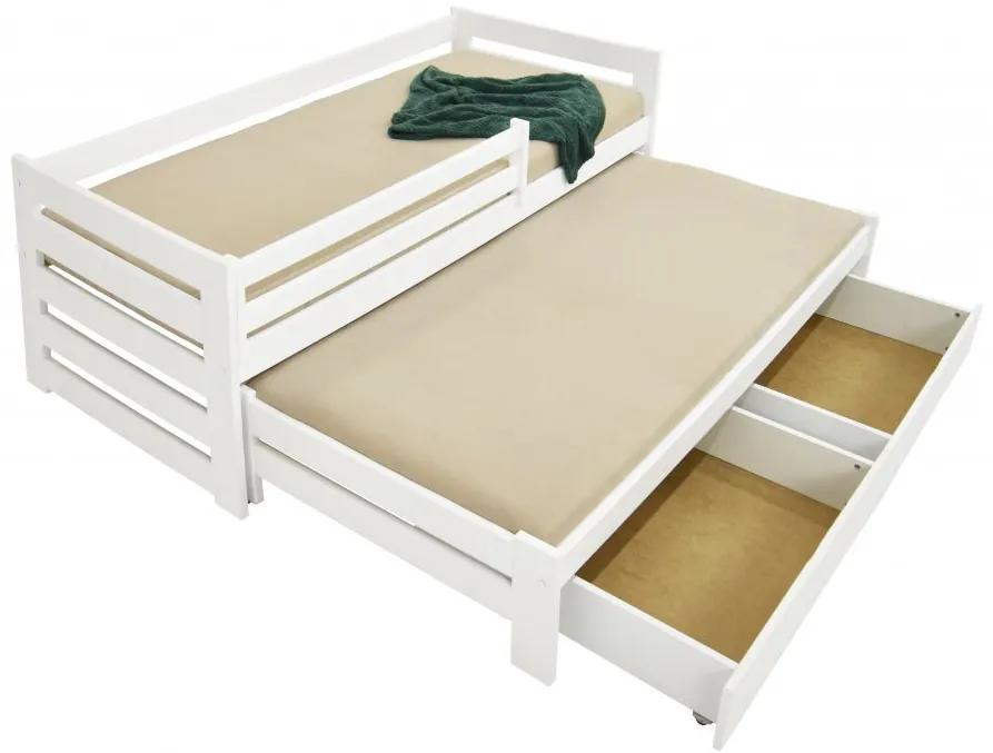 FA Detská posteľ s prístelkou Veronika 7 90x200 Farba: Biela