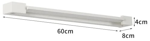 Brilagi- LED osvetlenie zrkadla do kúpeľne AQUA LINE LED/18W/230V 60 cm IP44 biela
