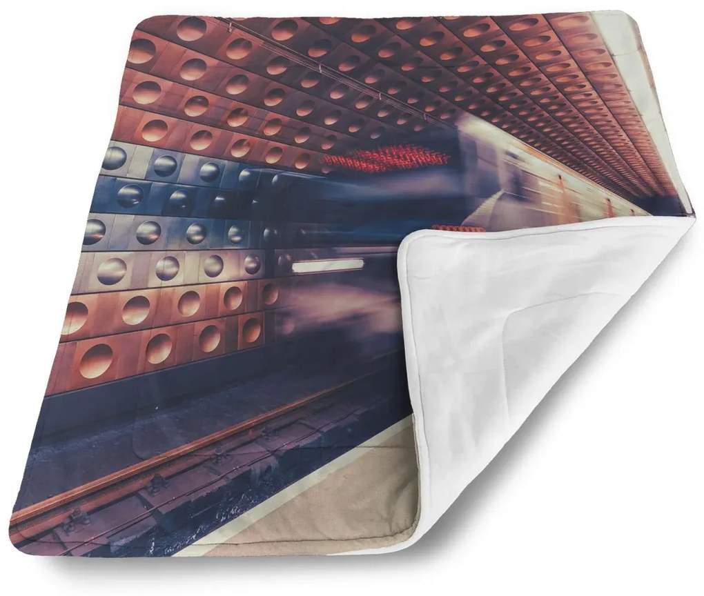 Sablio Deka pre bábätko Metro na farebnej stanici - 80x100 cm