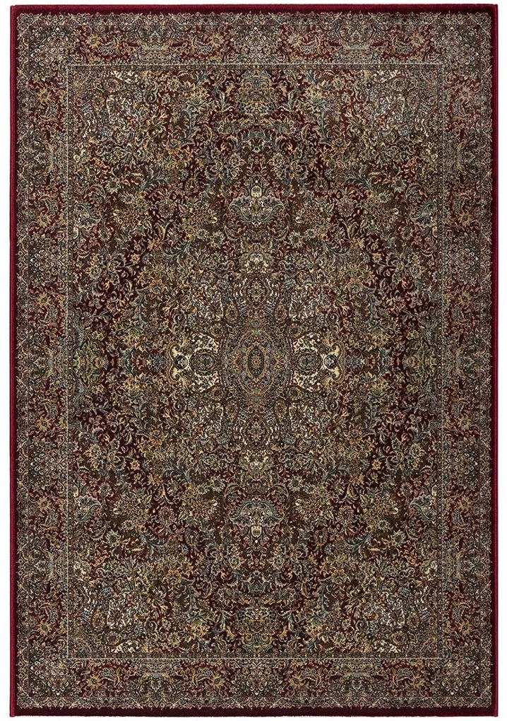 Koberce Breno Kusový koberec RAZIA 180/ET2R, červená, viacfarebná,200 x 285 cm