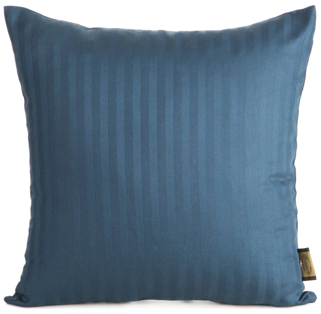 SATÉNOVÁ OBLIEČKA NA VANKÚŠ VERA 40X40 CM TMAVOMODRÁ