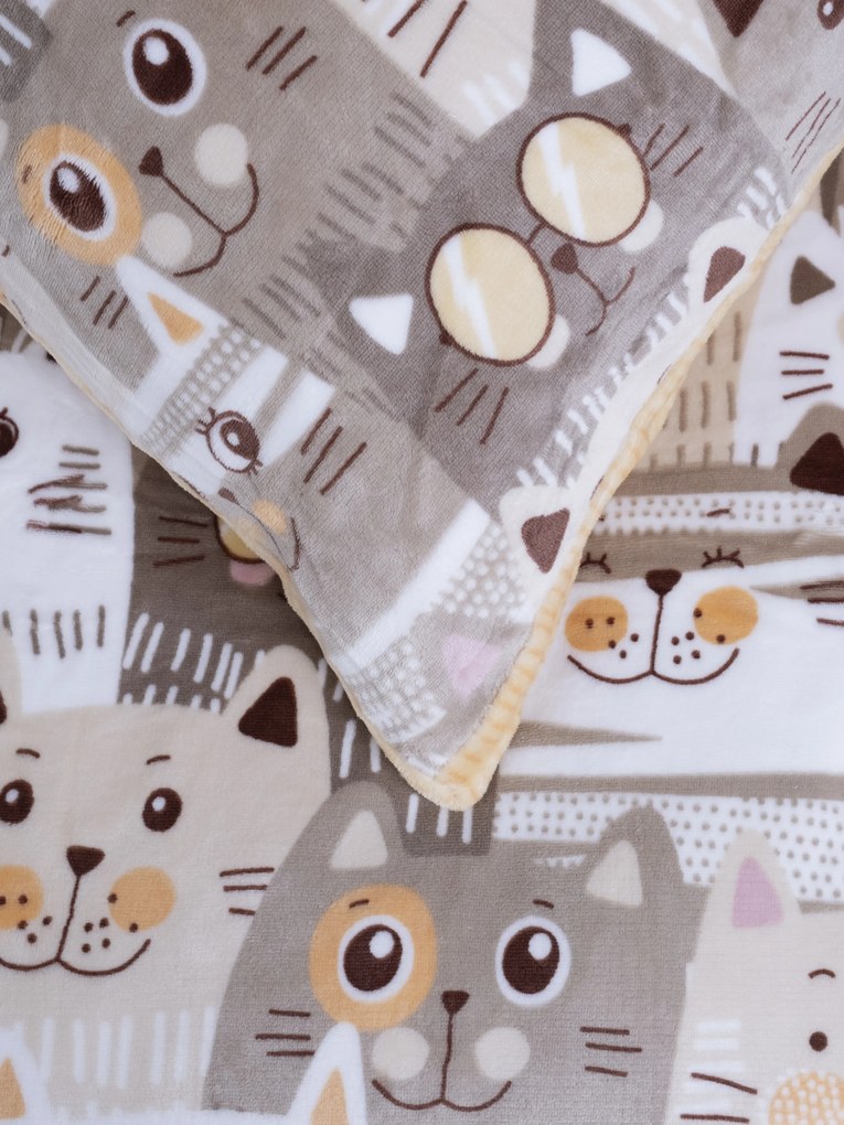 Obliečka na vankúš mikroplyš Exclusive 50 × 70 cm - Mačacia invázia