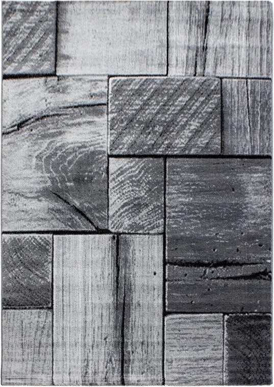 Ayyildiz, DOPREDAJ: 160x230 cm Kusový koberec Parma 9260 black, 160x230, šedá, chodba / predsieň