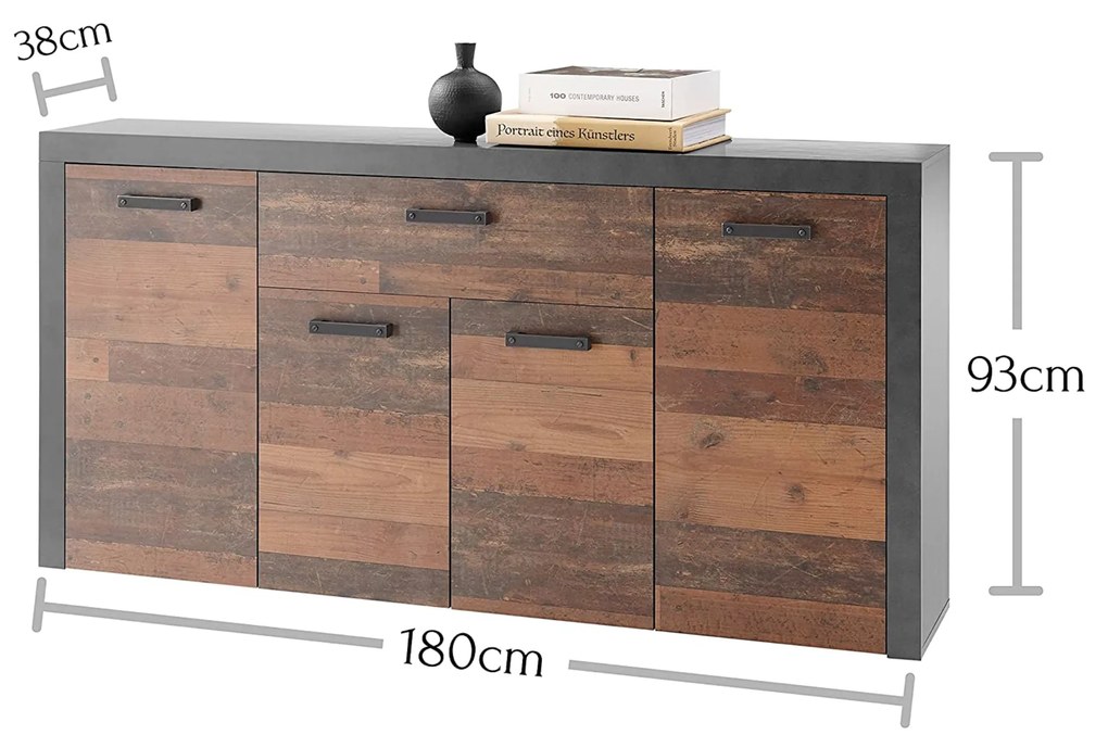 Sconto Komoda JONES matera/old style