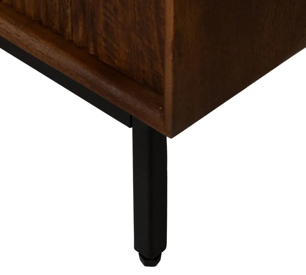 Hnedá knižnica z mangového dreva 60x190x30 cm Sagara – Ixia