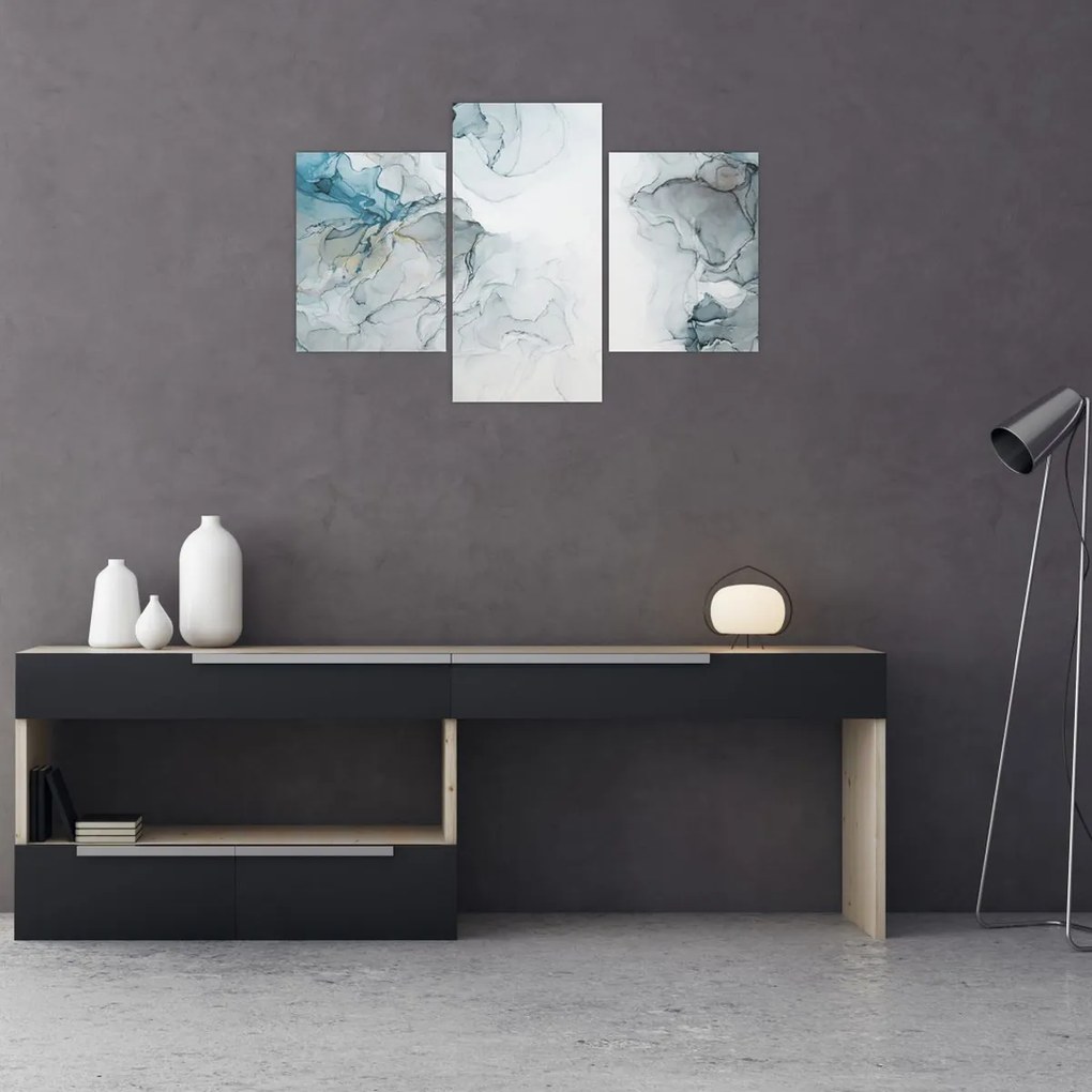 Obraz - Modrý mramor (90x60 cm)