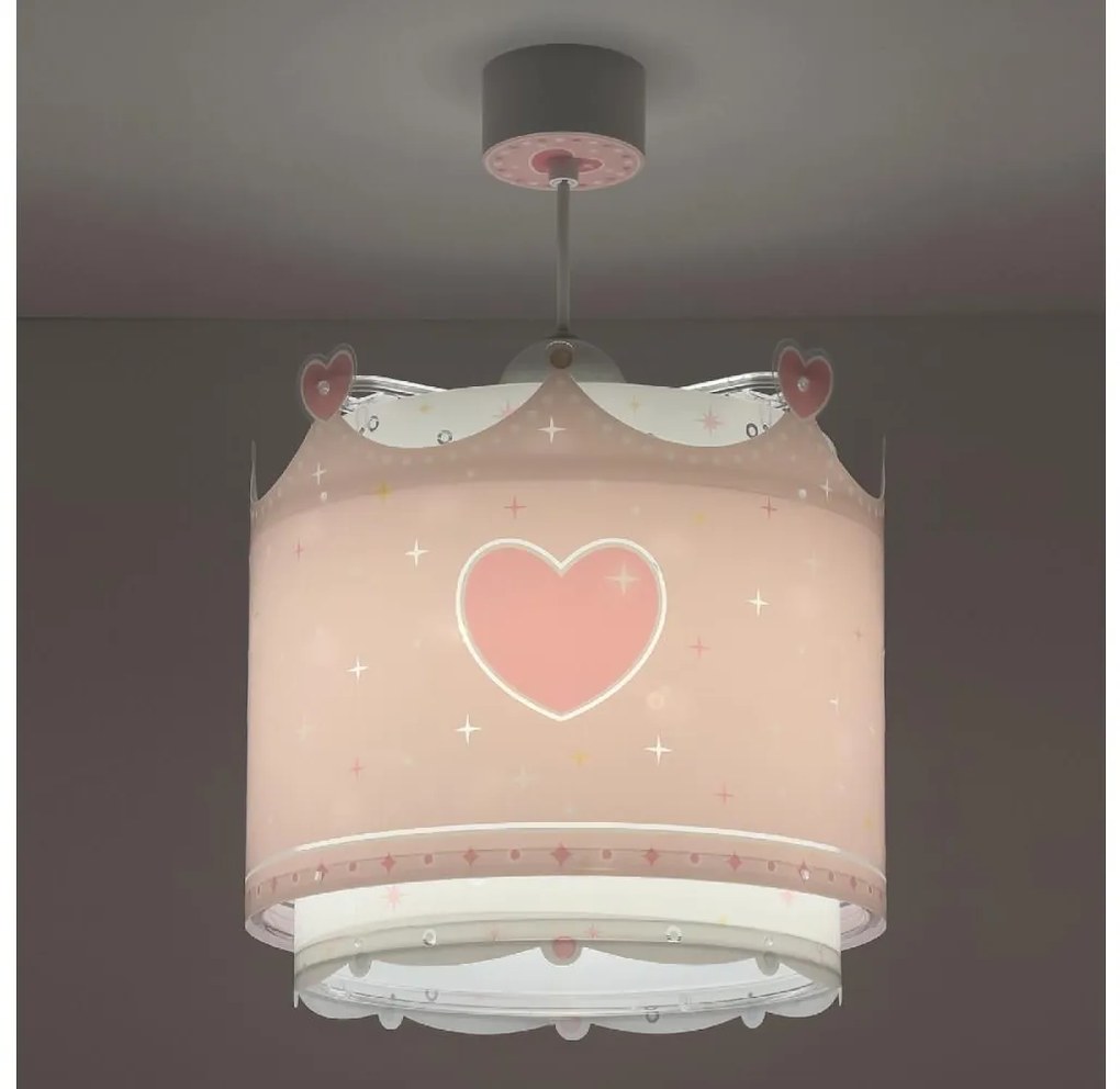 Dalber 61102 - Detský luster LITTLE QUEEN 1xE27/60W/230V PI465