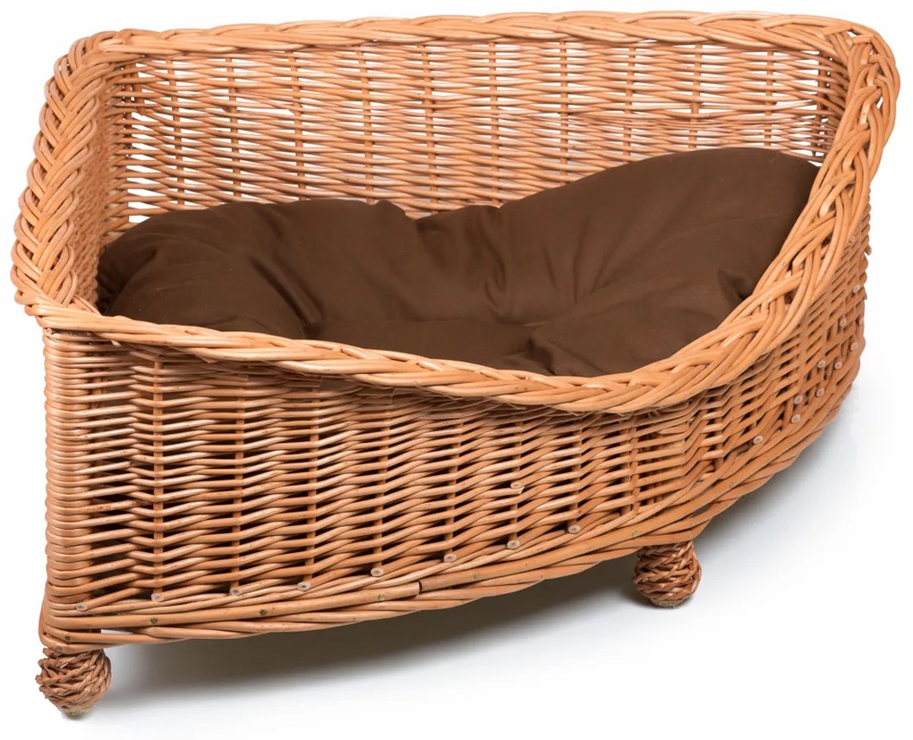 Pelech pre zvieratá prútený rohový Theo III.š. 63 x hl. 63 x v. 17/30(cm)